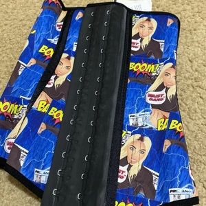 Blue comic book waist trainer